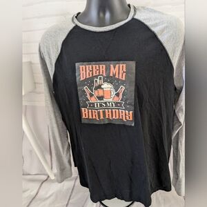 Goodfellow & Co Black and Gray Long Sleeve Tee